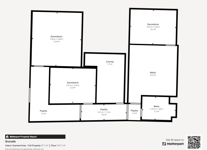 Piso en tercera planta en venta en pleno centro