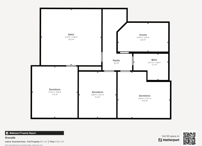 Piso en venta junto a Paseo de las Palmas